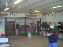 de zaal, met mooie effecten
