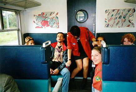 met de trein